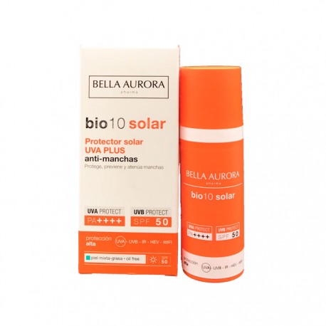 BELLA AURORA BIO10 SOLAR PROTECTOR SOLAR UVA PLUS ANTIMANCHAS PIEL MIXTA GRASA 50 ML
